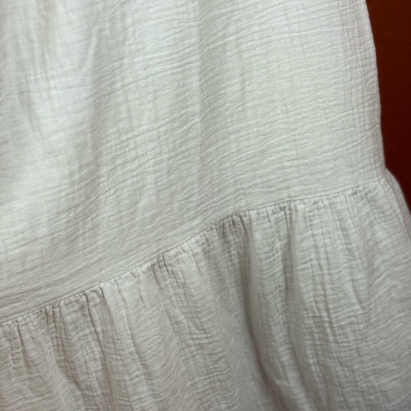 Universal Thread Cream 100% Cotton Long Sleeve Dress Size Medium - Picture 5 of 17